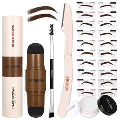 UCANBE pomada de cejas doble color para definir cejas con acabado natural