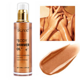 UCANBEMAKEUP Body Shimmer Oil glow enhances natural radiance.