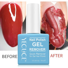 Ucobrusay removedor de gel para uñas: aplicación fácil sin envoltorio.