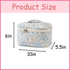 uekeboag coquette aesthetic floral cosmetic bag highlighting elegant daily-use design.