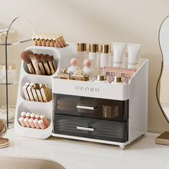 UFORU cosmetic display case drawers keep palettes and polishes secure
