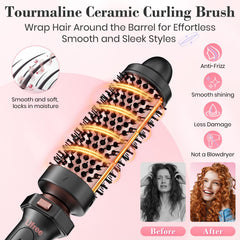 Ufree 1-5-inch thermal brush image showing gentle smoothing and shine.