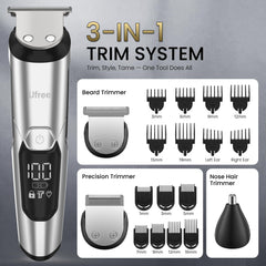 Guard range 1mm to 19mm for customizable beard lengths.
