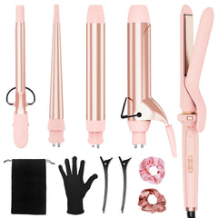 Ufree 5-in-1 curling iron kit with ceramic barrels for versatile styling