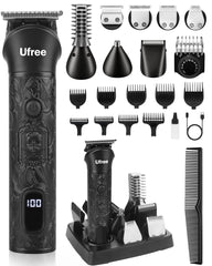 Ufree 7-in-1 beard-trimmer set with attachments for full grooming.