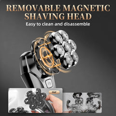 Ufree shaver with LED display shows battery status and charging via USB-C