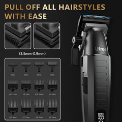 Ufree LED display shows speed and battery for ready grooming anywhere