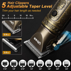 Close-up of Ufree stainless steel blades for precise trimming without pulling.