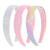 Uintoon glitter headband white shown for daily wear and photos