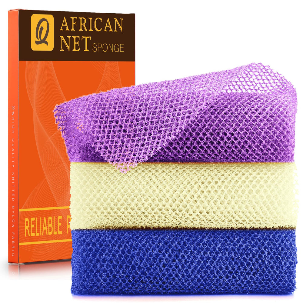 Esponja de red africana UJFQBH para lavado de cuerpo y exfoliación suave.