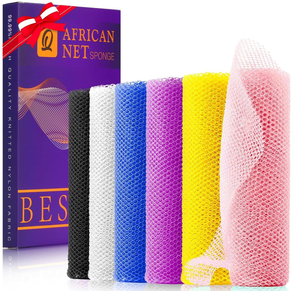UJFQBH esponja de baño africana rosa para exfoliar suavemente la piel.