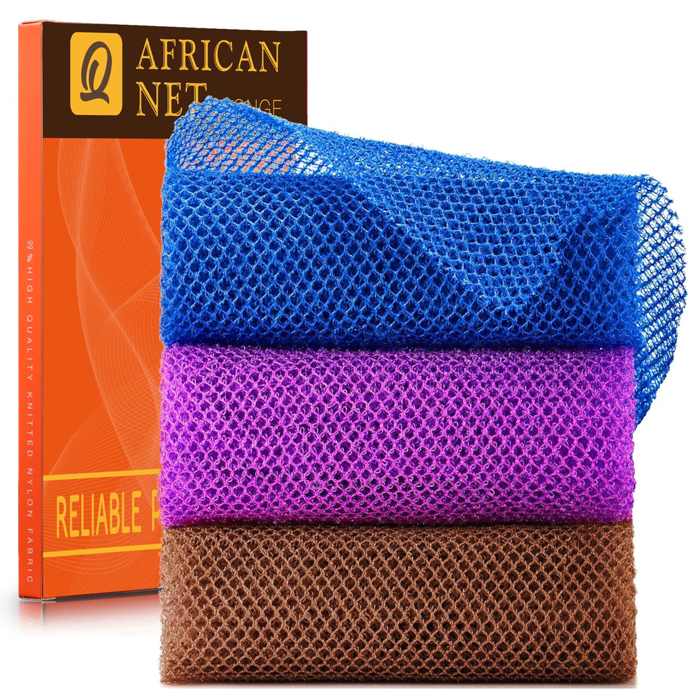 Esponja de red africana UJFQBH 30 cm para exfoliar todo el cuerpo