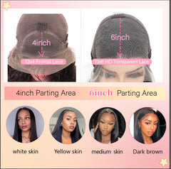 UKOWN 13x6 lace front wig straight 28in baby hairs for natural hairline.