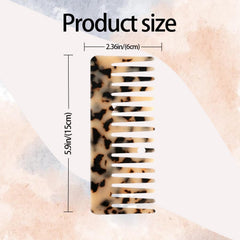 UKSKS wide-tooth comb in use with curly hair to reduce snags.