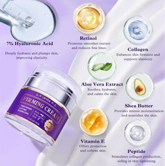 UKVOA crema reafirmante para cara y cuello, mejora la superficie de la piel.
