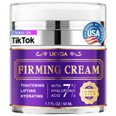 Frasco de UKVOA Crema Reafirmante para cuello, uso diario recomendado.