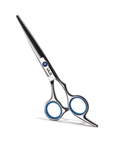 ULG hair cutting scissors with blue pivot sapphire for precise trimming