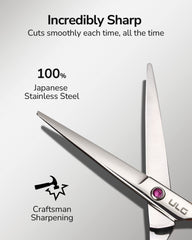 ULG hand-sharpened blades ensure clean, smooth trims without tugging.