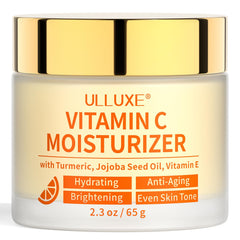 Ulluxe Vitamina C crema para rostro con radiancia y brillo suave.