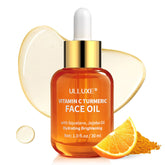 ulluxe Vitamina C y cúrcuma: bote de aceite facial para iluminar la piel.