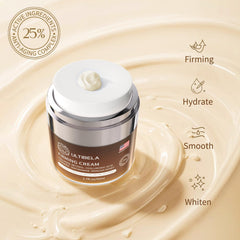 ULTIBELA en tarro: crema suave para cuello con absorción rápida.