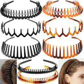 Diadema Ultimute negra con dientes, anti deslizamiento para uso diario.