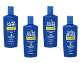 UltraSwim chlorine removal shampoo bottle protects hair from pool chlorine