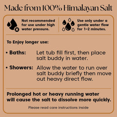 UMAID solid salt stone for repeated use during shower or bath.