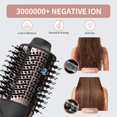 Umeely titanium barrel provides even heat for quick, gentle drying.