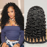 UMEGIRL half wig with Burmese curls offers natural volume and 20-inch length