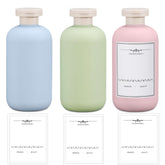 UMETASS 3-pack travel shampoo bottles with flip caps, compact and leak-free.