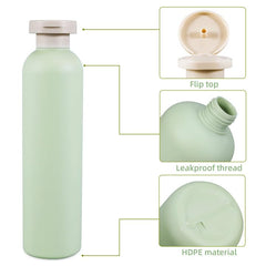 UMETASS travel-friendly 2-pack bottles for shampoo, conditioner, and body wash.