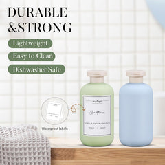 UMETASS travel shampoo bottle with flip cap, ideal for carry-on use.