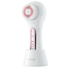 Umickoo electric cleansing brush shows 2-way rotation for zone-focused cleansing.