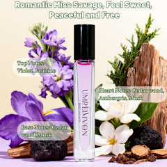 Umpeimvon Marshmallow Blush Miss Savage blend emphasizes cedarwood and jasmine for evenings