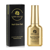 UNA GELLA 6-in-1 nail glue bottle for precise, lasting hold