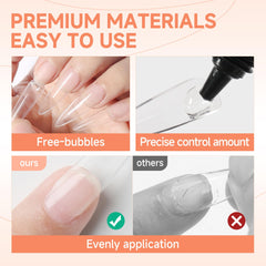 UNA GELLA aporta adherencia fuerte para tips, ideal para looks duraderos.