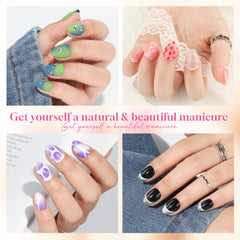 UNA GELLA almond tips with inner matte texture for stronger adhesion