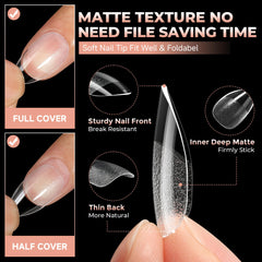 UNA GELLA breathable, lightweight tips deliver salon-level wear.