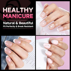 UNA GELLA crease-free design tips provide smooth edges for a clean manicure.