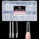UNA GELLA extensiones uñas cuadradas XXL cobertura total para acabado liso.