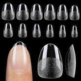 UNA GELLA extra short almond nail tips pack for quick DIY extensions