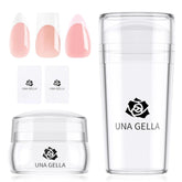 UNA GELLA French Tip Tool Stamp long stamper gives precise French tips on nails.