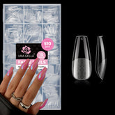 UNA GELLA extensiones de gel suave en forma ataud mediana para uñas