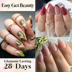 UNA GELLA half-cover almond tips improve fit with less filing