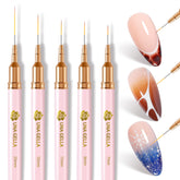 UNA GELLA nail art brush 7mm tip for precise gel detailing.