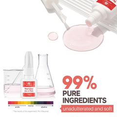 UNA GELLA no-leak bottle top keeps glue application clean.