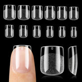 UNA GELLA nail tips with pre etched matte texture for stronger adhesion and smoother polish
