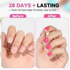 UNA GELLA clear tips with no trace for smooth application
