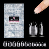 UNA GELLA Oval Nail Tips: caja y empaque listos para aplicación.